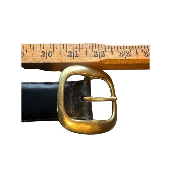 Coach Sienna 3918 Black Leather Belt Brass Buckle small main image 9